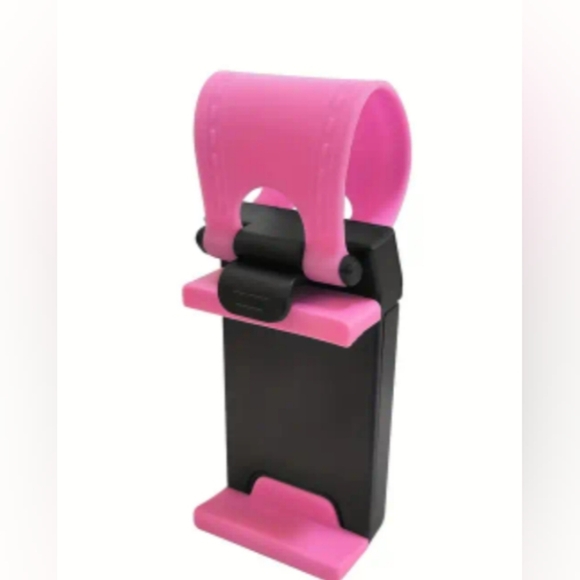 BIG BOOM® Universal Car Steering Wheel Bike Clip Mount Holder for Cellphone Pink - Picture 5 of 13